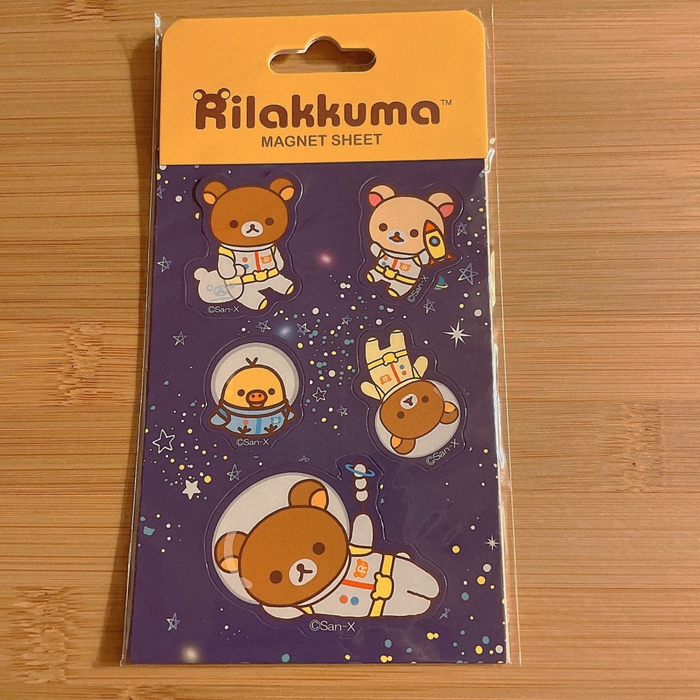 NEW San-X Rilakkuma Outer Space Astronaut Magnets